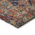 8' X 10' Red Orange And Blue Oriental Washable Indoor Outdoor Area Rug
