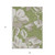 9' X 12' Olive Green Taupe And Beige Floral Washable Indoor Outdoor Area Rug