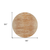 8' Salmon And Copper Round Abstract Washable Indoor Outdoor Area Rug