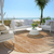 8' Salmon And Copper Round Abstract Washable Indoor Outdoor Area Rug