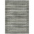8' X 10' Pewter And Charcoal Striped Washable Indoor Outdoor Area Rug