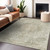 10' X 14' Sage Floral Medallion Washable Indoor Outdoor Area Rug