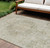 10' X 14' Sage Floral Medallion Washable Indoor Outdoor Area Rug