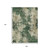 9' X 12' Fern Green And Beige Abstract Washable Indoor Outdoor Area Rug - 880016743630