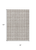 8' X 10' Taupe And Ivory Geometric Washable Indoor Outdoor Area Rug