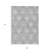 9' X 12' Gray And Silver Medallion Washable Indoor Outdoor Area Rug