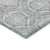9' X 12' Gray And Silver Medallion Washable Indoor Outdoor Area Rug