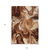 9' X 12' Orange Copper And Ivory Abstract Washable Indoor Outdoor Area Rug