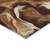 9' X 12' Orange Copper And Ivory Abstract Washable Indoor Outdoor Area Rug