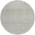 8' Beige And Ivory Round Chevron Washable Indoor Outdoor Area Rug