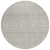 8' Beige And Ivory Round Chevron Washable Indoor Outdoor Area Rug