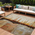8' X 10' Rust And Charcoal Abstract Washable Indoor Outdoor Area Rug