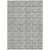 9' X 12' Gray Charcoal And Silver Geometric Washable Indoor Outdoor Area Rug