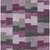 8' X 10' Merlot Mauve And Charcoal Geometric Washable Indoor Outdoor Area Rug