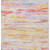 8' X 10' Coral And Yellow Abstract Washable Indoor Outdoor Area Rug
