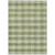 10' X 14' Green And Light Green Plaid Washable Indoor Outdoor Area Rug
