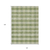 10' X 14' Green And Light Green Plaid Washable Indoor Outdoor Area Rug