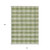 10' X 14' Green And Light Green Plaid Washable Indoor Outdoor Area Rug