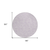 8' Lavender And Purple Round Geometric Washable Indoor Outdoor Area Rug