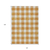 10' X 14' Orange And Beige Plaid Washable Indoor Outdoor Area Rug
