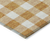 10' X 14' Orange And Beige Plaid Washable Indoor Outdoor Area Rug