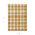 10' X 14' Orange And Beige Plaid Washable Indoor Outdoor Area Rug