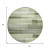 8' Green And Ivory Round Striped Washable Indoor Outdoor Area Rug - Green, Ivory
