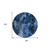 8' Round Navy Blue Round Floral Washable Non Skid Indoor Outdoor Area Rug
