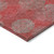 10' X 14' Red Gray And Silver Polka Dot Washable Indoor Outdoor Area Rug