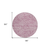 8' Plum And Ivory Round Abstract Washable Indoor Outdoor Area Rug