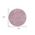 8' Plum And Ivory Round Abstract Washable Indoor Outdoor Area Rug