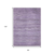 8' X 10' Purple And Lavender Abstract Washable Indoor Outdoor Area Rug
