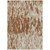 9' X 12' Orange And Ivory Abstract Washable Indoor Outdoor Area Rug Transitional Style - Orange, Ivory Color