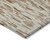 9' X 12' Orange And Ivory Abstract Washable Indoor Outdoor Area Rug Transitional Style - Orange, Ivory Color
