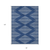 8' X 10' Navy Blue And Ivory Geometric Washable Indoor Outdoor Area Rug