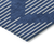 8' X 10' Navy Blue And Ivory Geometric Washable Indoor Outdoor Area Rug