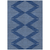 8' X 10' Navy Blue And Ivory Geometric Washable Indoor Outdoor Area Rug