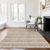 9' X 12' Brown And Beige Southwestern Washable Indoor Outdoor Area Rug