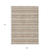 9' X 12' Brown And Beige Southwestern Washable Indoor Outdoor Area Rug