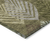 9' X 12' Olive Green Artichoke Green And Gray Floral Washable Indoor Outdoor Area Rug