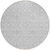 8' Silver And Gray Round Medallion Washable Indoor Outdoor Area Rug