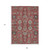 9' X 12' Red Beige And Charcoal Oriental Washable Indoor Outdoor Area Rug