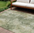 9' X 12' Sage And Beige Abstract Washable Indoor Outdoor Area Rug - Sage, Beige