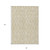 8' X 10' Beige Taupe And Tan Geometric Washable Indoor Outdoor Area Rug