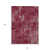 10' X 14' Burgundy And Ivory Geometric Washable Indoor Outdoor Area Rug