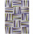 10' X 14' Lavender Brown And Green Geometric Washable Indoor Outdoor Area Rug