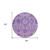 8' Lavender Lilac And Gray Round Floral Washable Indoor Outdoor Area Rug