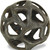 4" Natural Black Cast Iron Abstract Decorative Orb - 4512839575599