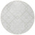 8' Ivory Beige And Tan Round Geometric Washable Indoor Outdoor Area Rug