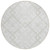 8' Ivory Beige And Tan Round Geometric Washable Indoor Outdoor Area Rug